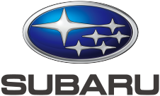 A subaru logo is shown on top of the word " subaru ".