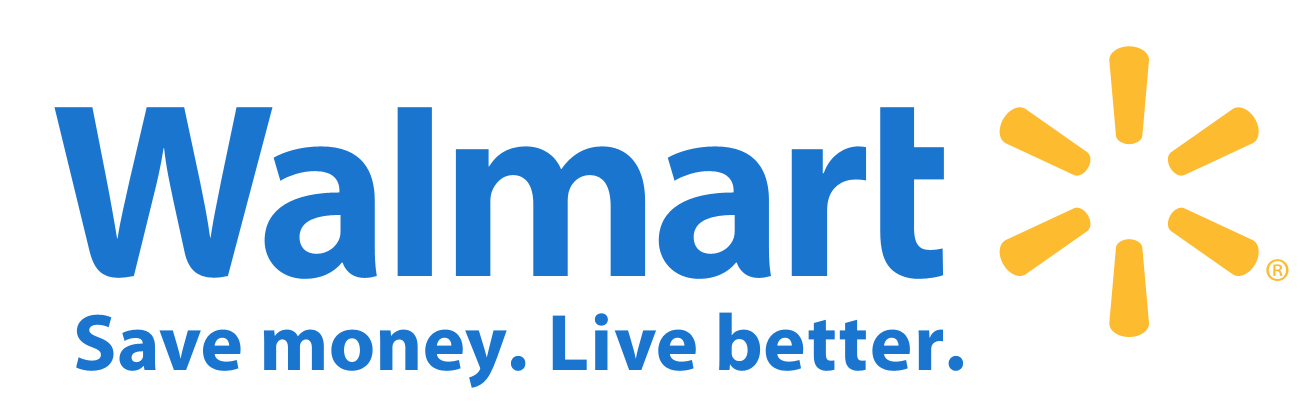 A blue logo for walmart with the word " walmart ".